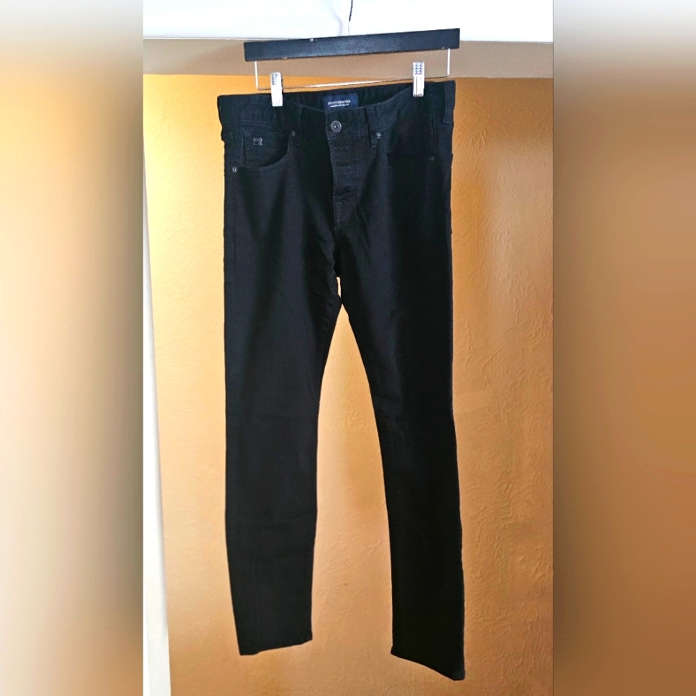 SCOTCH & SODA Amsterdam BLAUW  Fit Black SKIM Jeans FITS W31" L32" Worn ONCE